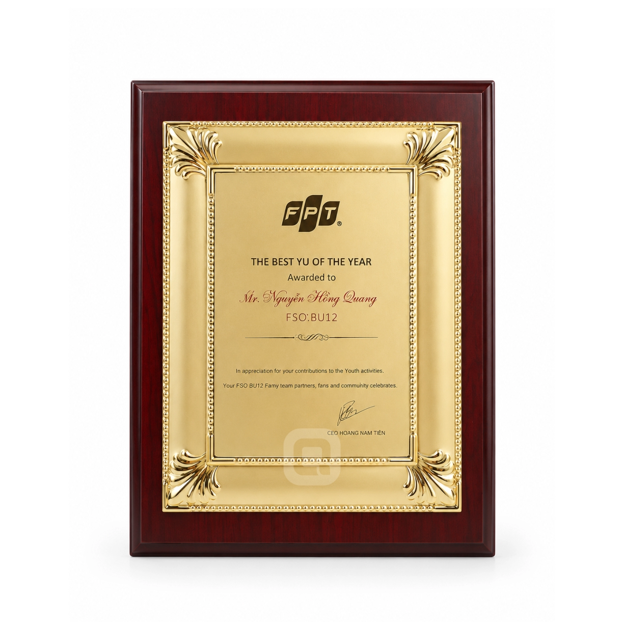 Biểu trưng lưu niệm cao cấp - 0526BT