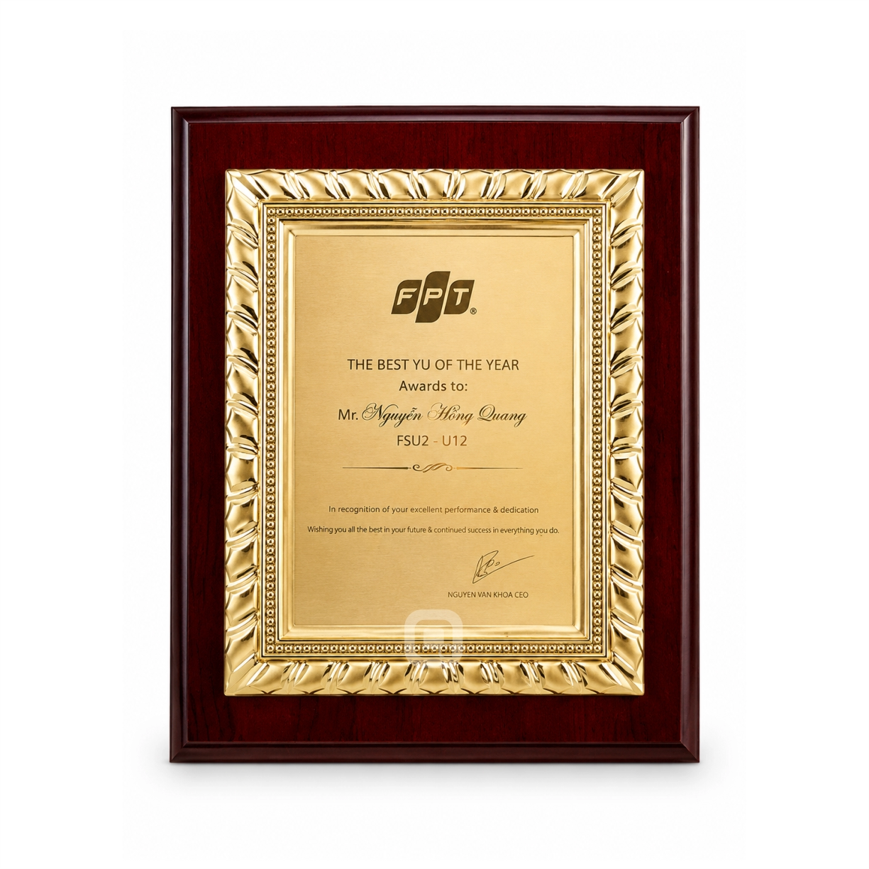 Biểu trưng lưu niệm cao cấp - 0926BT