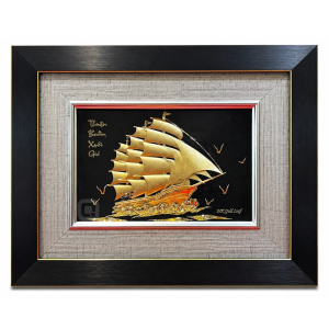 Tranh Thuận buồm xuôi gió dát vàng 24k luxury - 0926TDV