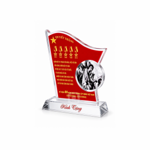 Alternative view of Biểu trưng pha lê cao cấp - 0726BTP